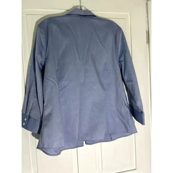 Ann Klein Blue dress shirt‎ - Picture 3 of 4